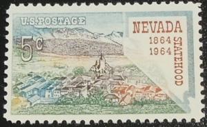 1964 5c Nevada Statehood 100th Anniversary Scott 1248 MNH