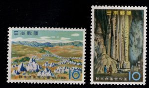 JAPAN  Scott 664-665 MNH**  Akiyoshidai National Park set 1959