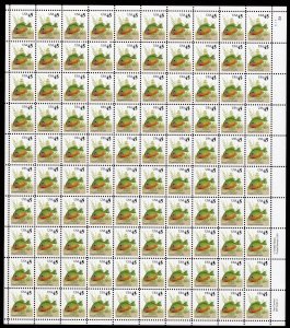 Scott #2481 Pumpkinseed Sunfish Sheet of 100 Stamps - MNH P#S1-1111 UR