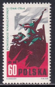 Poland 1964 Sc 1256 German Occupation Warsaw Insurrection Stamp MNH