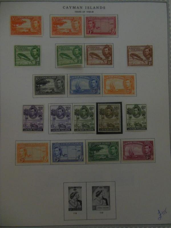 CAYMAN ISLANDS : Beautiful Very Fine Mint collection on album pages. SG Cat £532