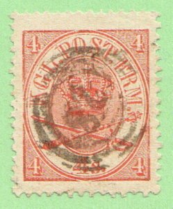 DEN SC #13 1864 Royal Emblems 28? (Holbek), CV $8.00