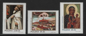 Poland  #2527-2529  MNH  1982 Siege of Jasna Gora by Swedees