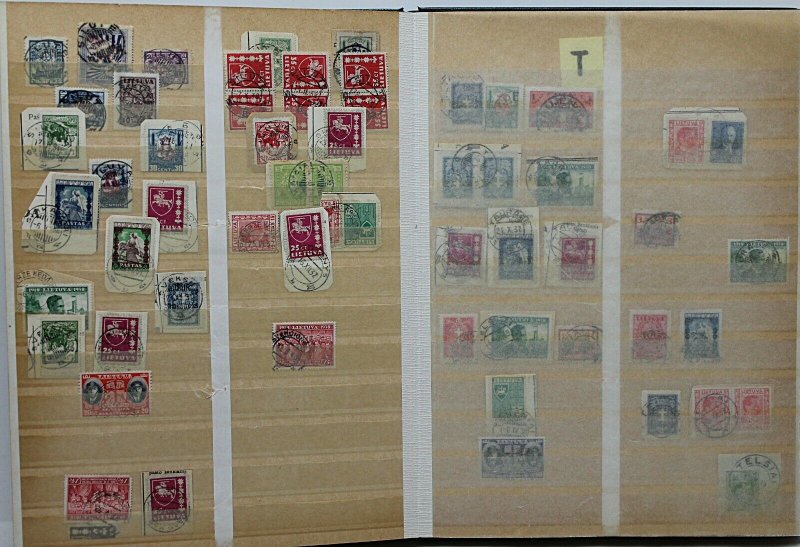 Lithuania 1920’s/30’s specialised collection of cancellations on definiti Stamps