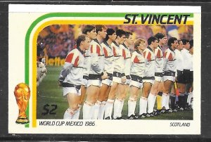 Saint Vincent 949: $2 Scotland Team, MH, VF