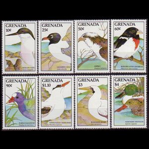 GRENADA 1988 - Scott# 1603-10 Birds Set of 8 NH