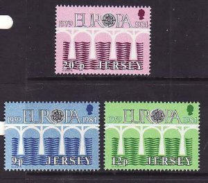 Jersey-Sc#326-8- id7-unused NH set-Europa-1984-