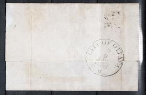 Canada #4 Used On Cover With Ideal 4 Ring 23 Niagara Cancel