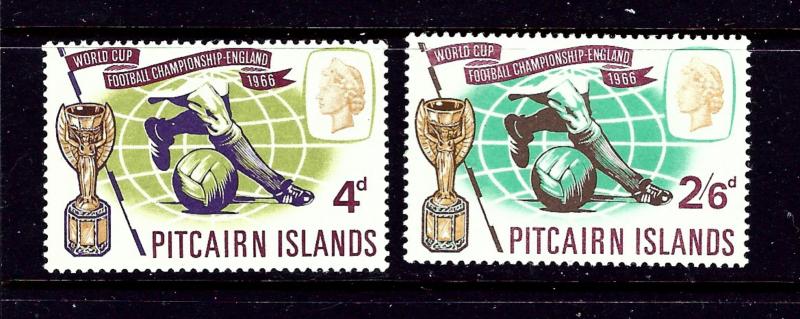 Pitcairn Is 60-61 MNH 1966 World Cup Soccer