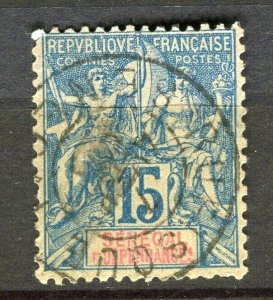 FRENCH COLONIES; SENEGAL 1890s classic Tablet type used 5c. value + Postmark