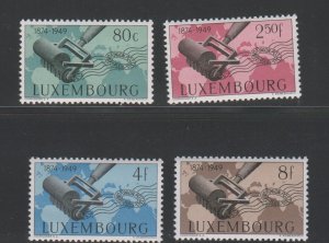 Luxembourg # 261-264, UPU 75th Anniversary, Mint NH, 1/2 Cat