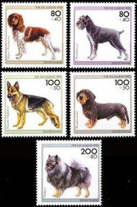 Scott #B779-83 Dogs MNH