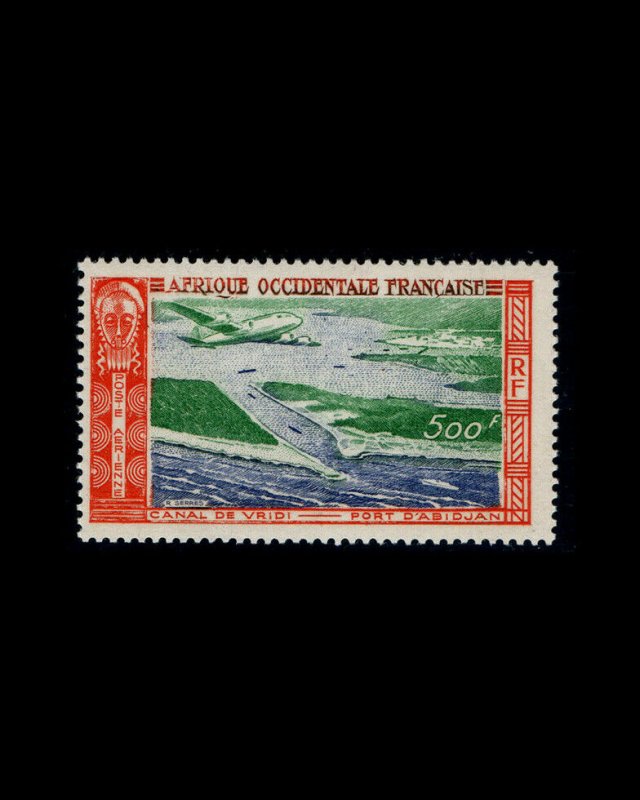 VSM:FRENCH W AFRICA 1951 OG LH FRESH SCOTT # C16 $ 32.50 LOT # VSAFWAF1951AY-B90