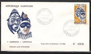 Gabon, Scott cat. 211. Carnival issue. First day cover. ^