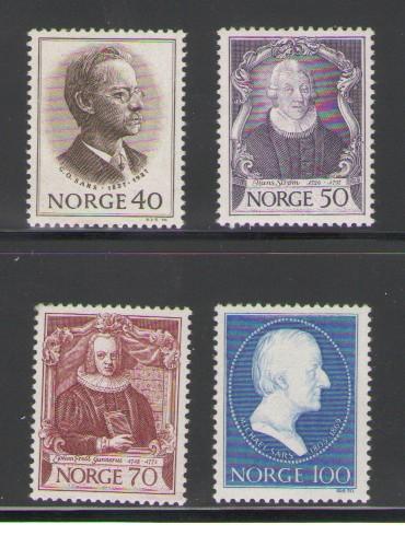 Norway Sc 562-5 1970 Zoologists stamps mint NH