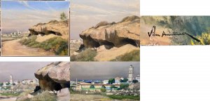 OLEO A LA ESPATULA JOAN VILA ARIMANY BELLPUIG 100x81cm