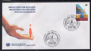 UN Geneva 250 Refugees UN Postal Admin U/A FDC