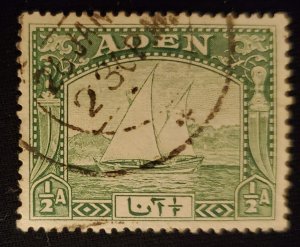 Aden 1, Dhow, 1937, Cat. value - $2.75