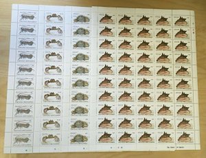 FULL SHEETS Grenadines 1985 694-7 - Marine Life - Set of Sheets - MNH