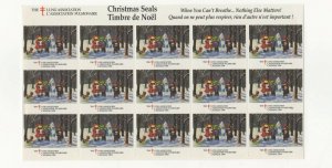 Canada - Tuberculosis Christmas Seals 1994 Sheet of 15 Stamps - MNH OG