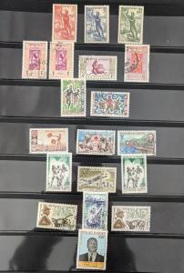 EDW1949SELL : FRENCH COLONIES Old Time Mint & Used collection. Nicely displayed.