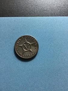Cuba.1960.5 cent.coin circulated