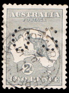 Australia Scott OB4 Used with pulled perforation.