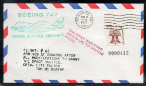 Boeing 747 Space Shuttle Training Flight  1/14/1977 D595