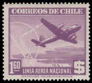 CHILE STAMP YEAR 1946 - 48 SCOTT # C188. MINT