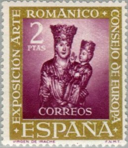 Spain 1961 SC #1006 Romanesque Art Exhibition Virgin of Irache Mint.