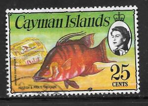 Cayman Islands 342: 25c Hogfish (Lachnolaimus maximus), Treasure Chest , used...