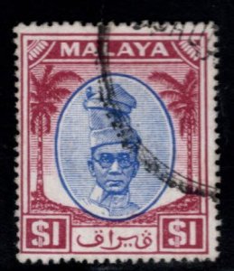 MALAYA Perak Scott 117 Used Sultan Yussuf Izuddin Shah stamp