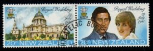 NEW ZEALAND SG1247/8 1981 ROYAL WEDDING used