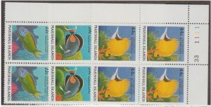 Marshall Islands Scott #173-177-178 Stamps - Mint NH Set of Plate Blocks