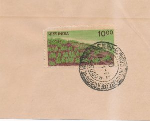 India sc# 900 - Used on Piece - Trees on Hillside - pm 1991