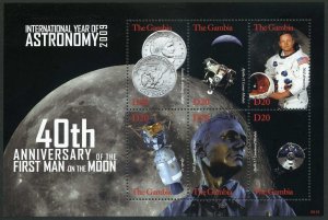 Gambia 3198 af sheet, MNH. First Man on the Moon, 40th Ann. 2009.