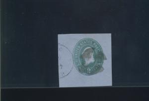 U308 Washington RARE Used Cut Square (Stock By 596)