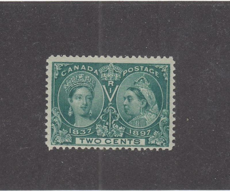 CANADA (MK918)  # 52  FVF-MNH  2cts 1897 QV DIAMOND JUBILEE / GREEN CAT VAL $75