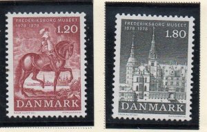 Denmark Sc 612-613 1978 Frederiksborg Museum stamp set mint NH