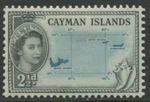 Cayman Islands - Scott 140 - QEII Definitive -1953-59 - MH- Single 2.1/2d Stamp
