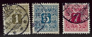 Denmark SC P1-P3 Used F-VF SCV$17.50...Worth a Close Look!