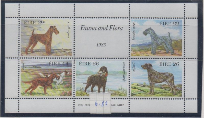 Ireland Sc 567a 1983 Dogs stamp sheet mint NH