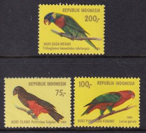 Indonesia 1104-1106 Birds MNH VF