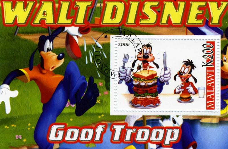 Malawi 2006 DISNEY Goof Troop s/s Perforated Fine Used VF