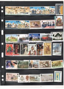 ISLE OF MAN COLLECTION ON STOCK SHEET MINT/USED