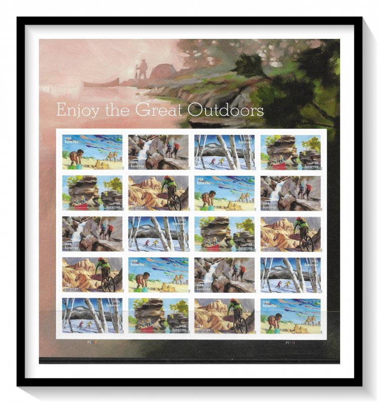US #5479a The Great Outdoors Complete Pane MNH