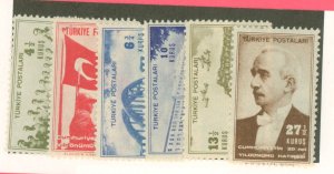 Turkey #922-927 Mint (NH) Single (Complete Set)