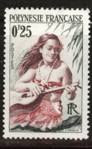 French Oceania Polynesia Scott 183 Mint No Gum 1958 stamp