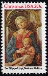 SC#2107 20¢ Madonna & Child Single (1984) MNH