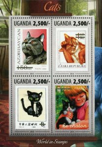 Cats Stamp Postage Stamps France Pet Domestic Animal S/S MNH #3147-3150